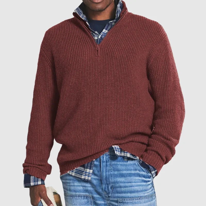 Męski Sweter V-Neck Klasyczny Styl i Komfort