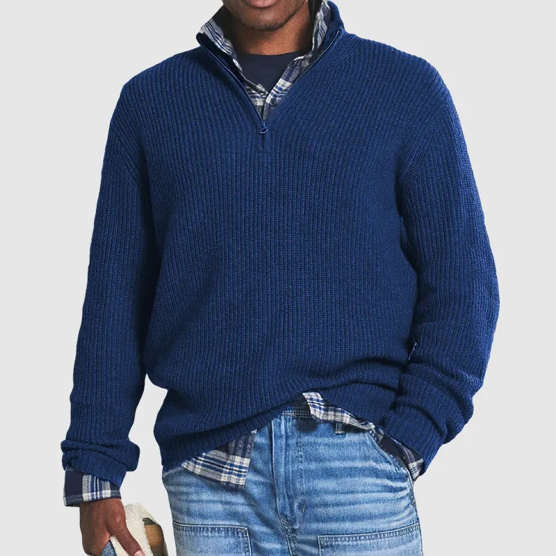 Męski Sweter V-Neck Klasyczny Styl i Komfort