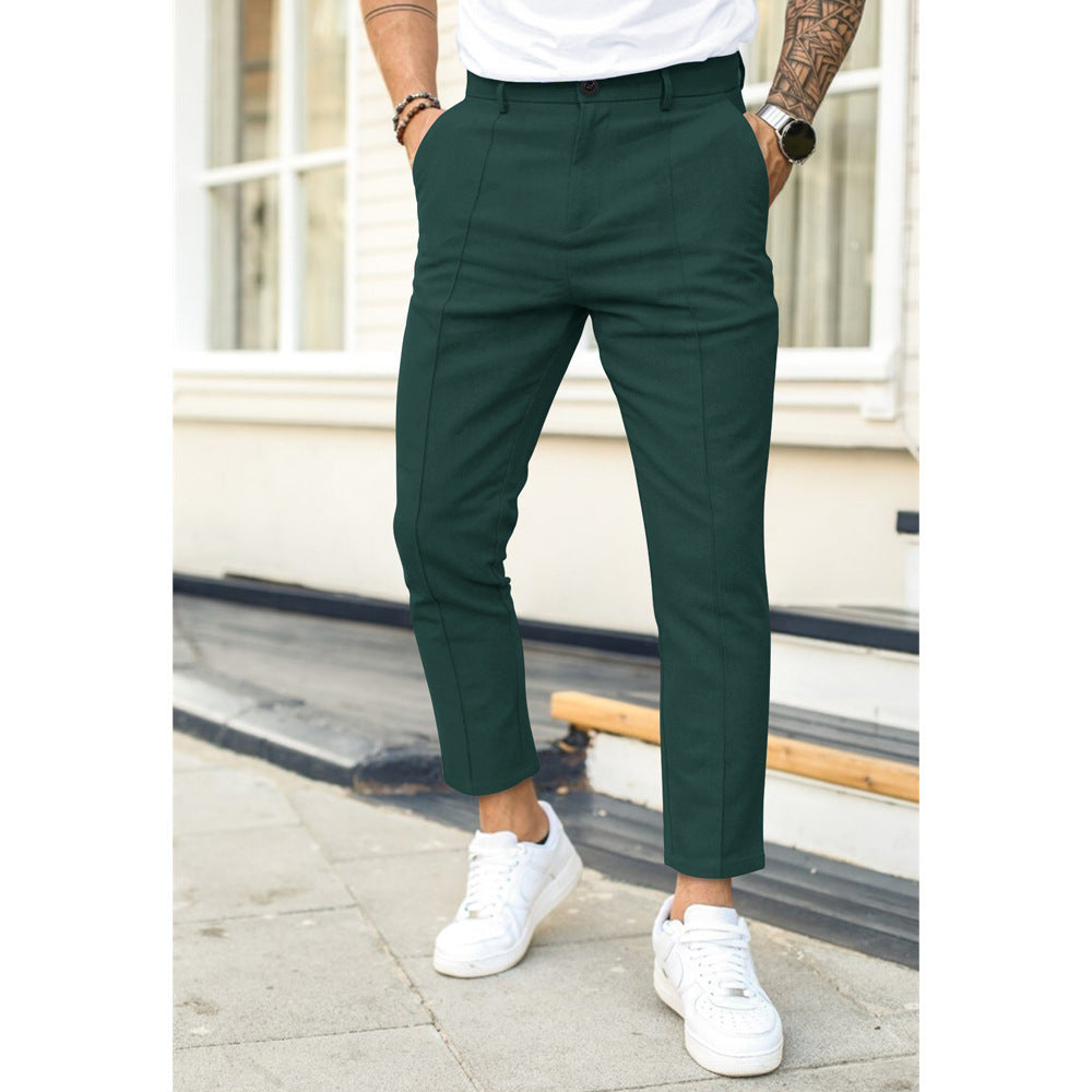 Męskie Spodnie Eleganckie Slim Fit Nowoczesny Styl i Komfort