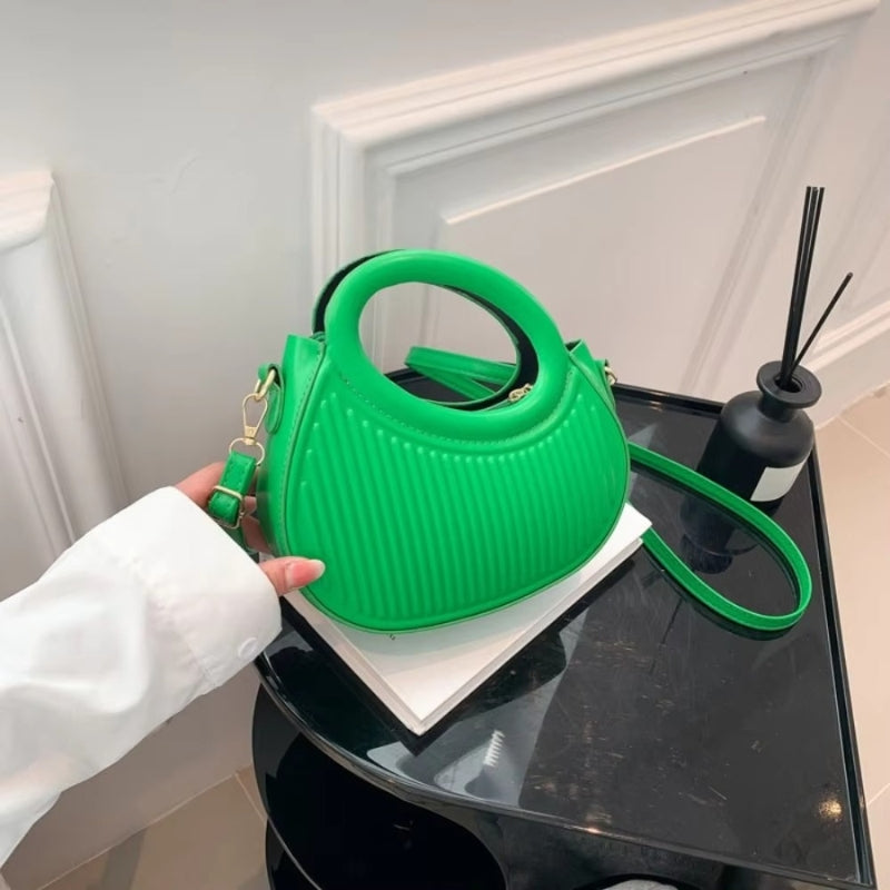 Mini Torebka Damska Okrągła na Ramię Elegancka