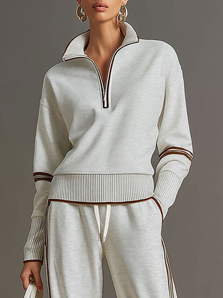 Damski komplet dresowy elegancki wygodny stylowy casual