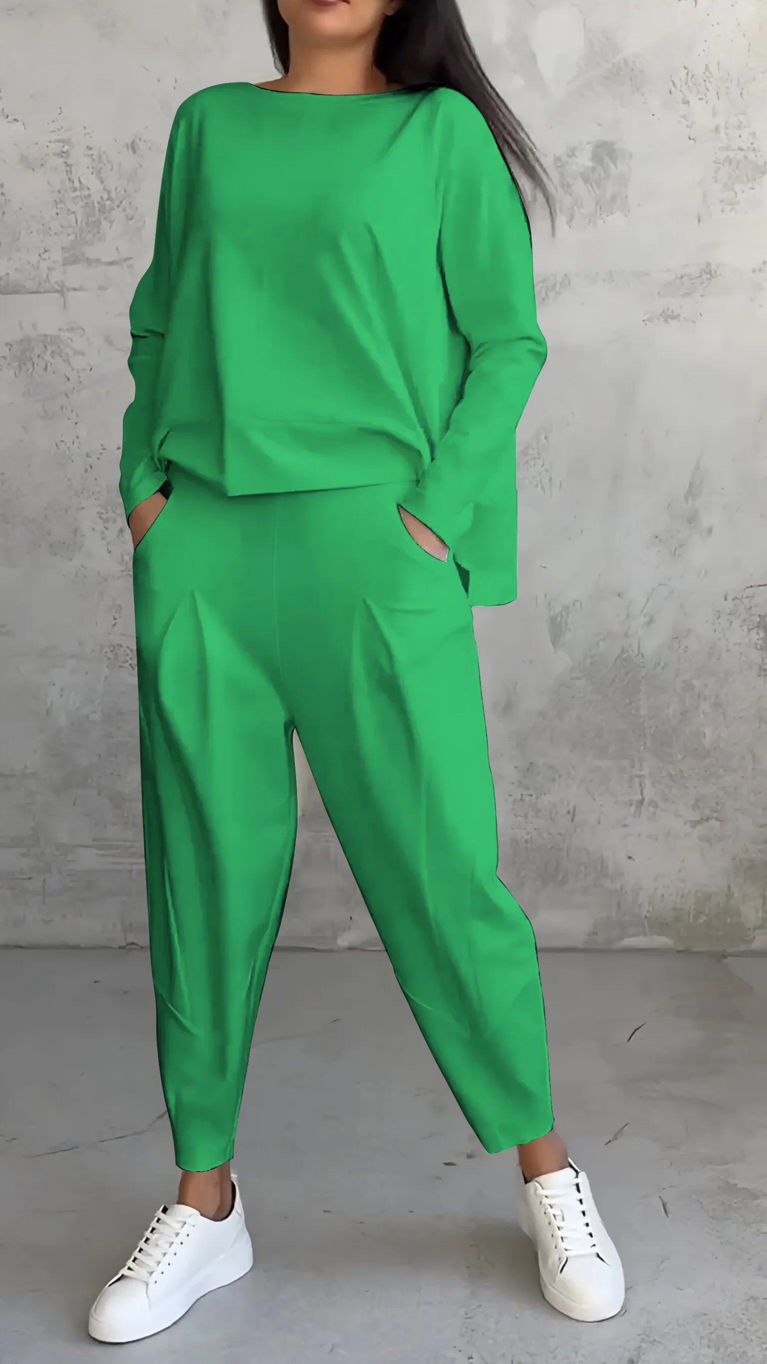 Damski Komplet Dresowy Casualowy do Codziennych Stylizacji