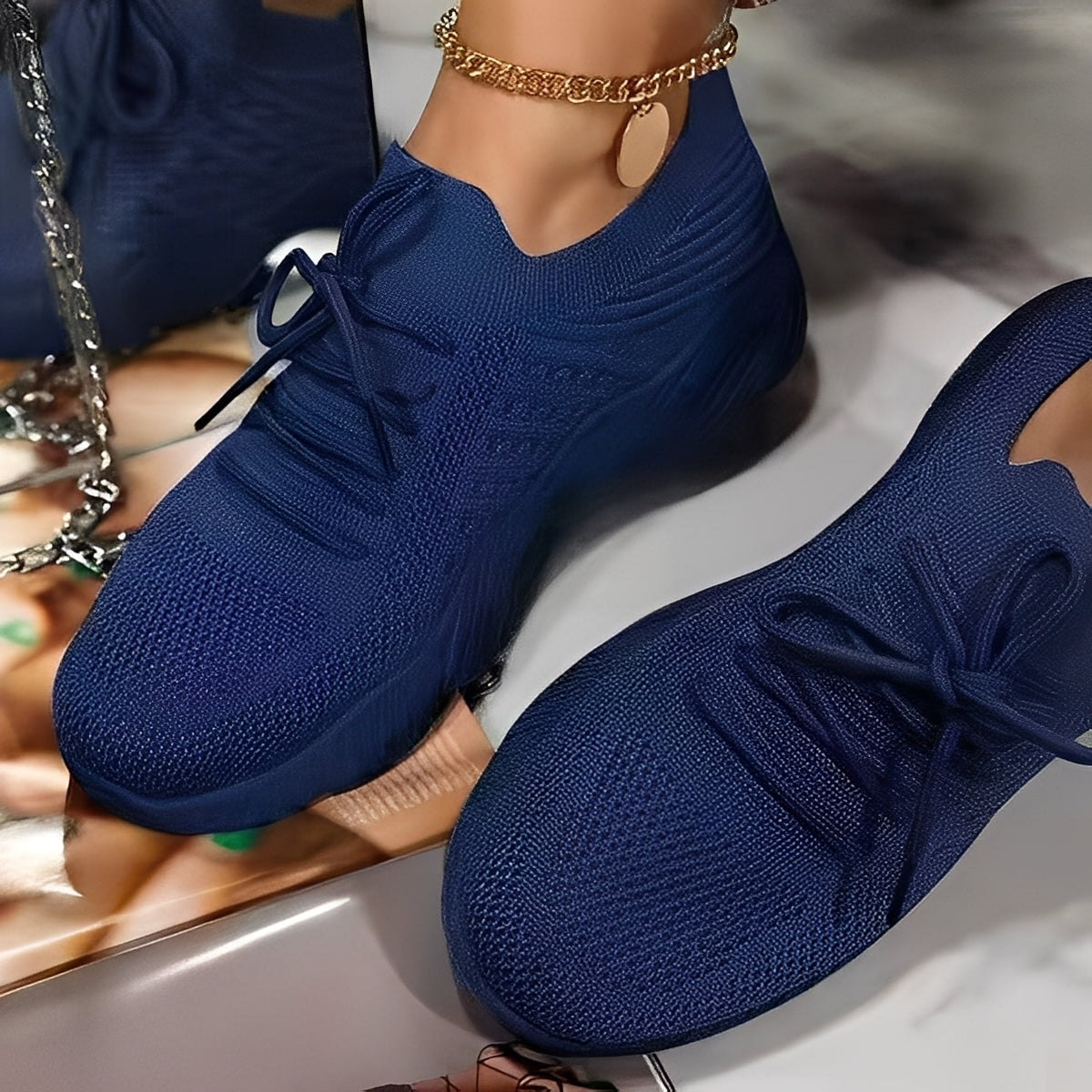 Damskie Oddychające Sneakersy Sportowe – Lekkie Buty do Chodzenia