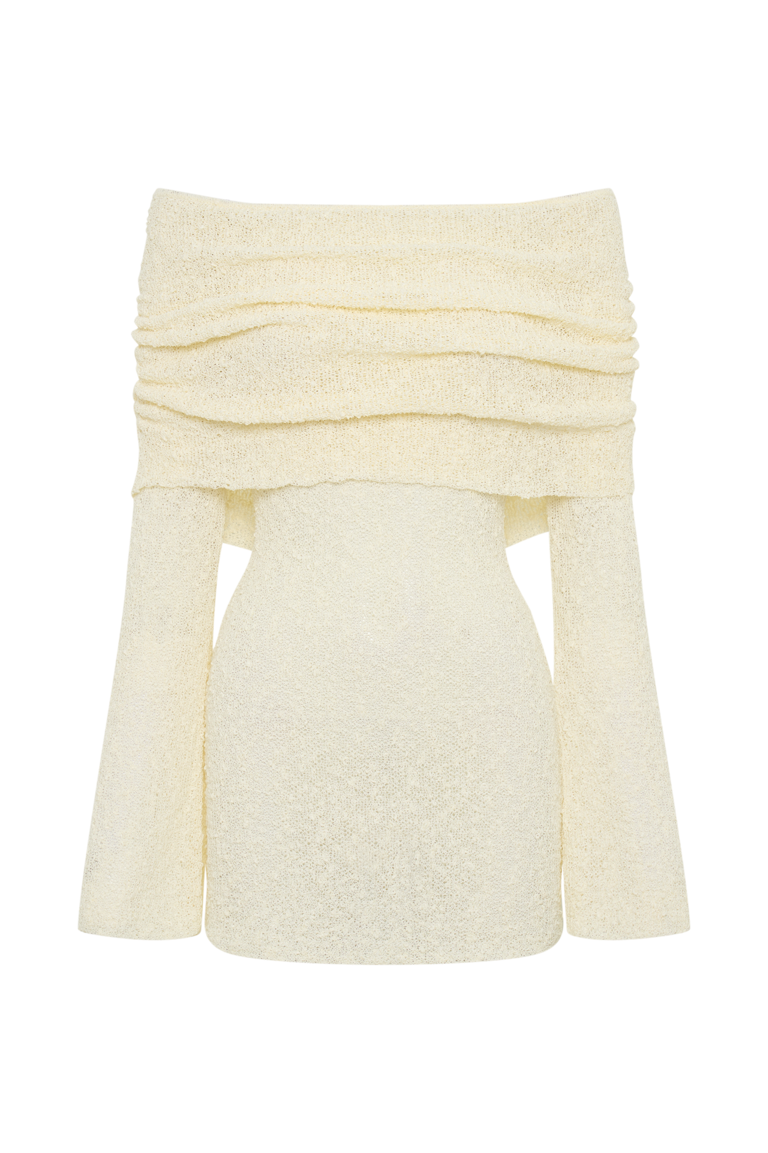 Velina | Przezroczysta sukienka mini off-shoulder