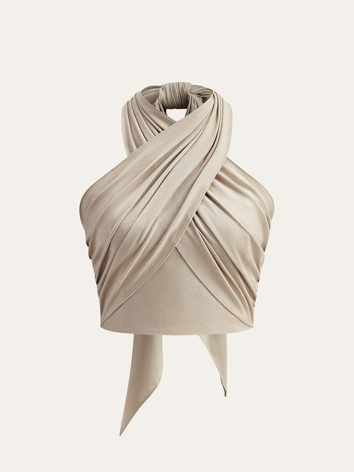 Letni top wiązany na szyi elegancki i lekki styl