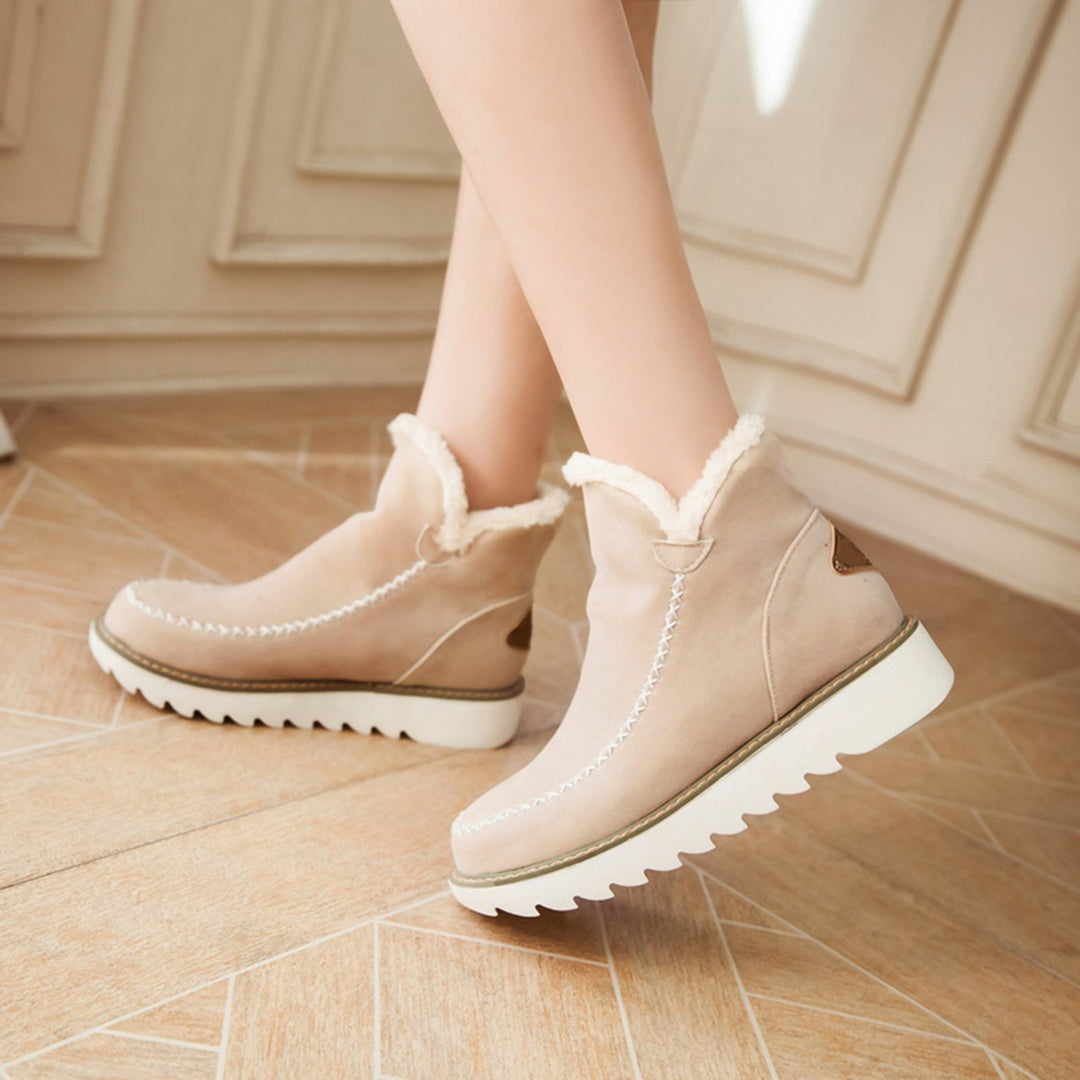 Zimowe Botki Slip-On z Ociepleniem