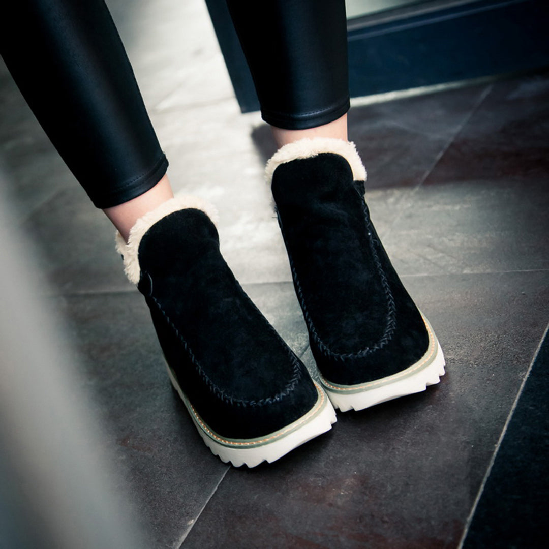 Zimowe Botki Slip-On z Ociepleniem