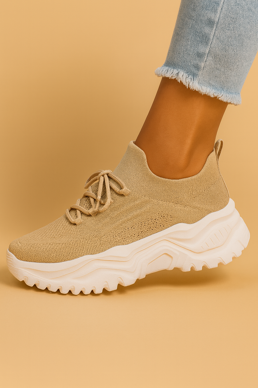 Damskie Sneakersy na Platformie – Wygodne Buty Sportowe