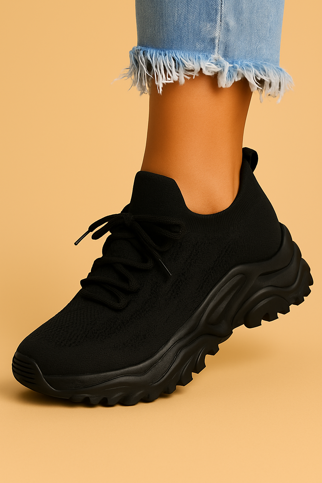 Damskie Sneakersy na Platformie – Wygodne Buty Sportowe