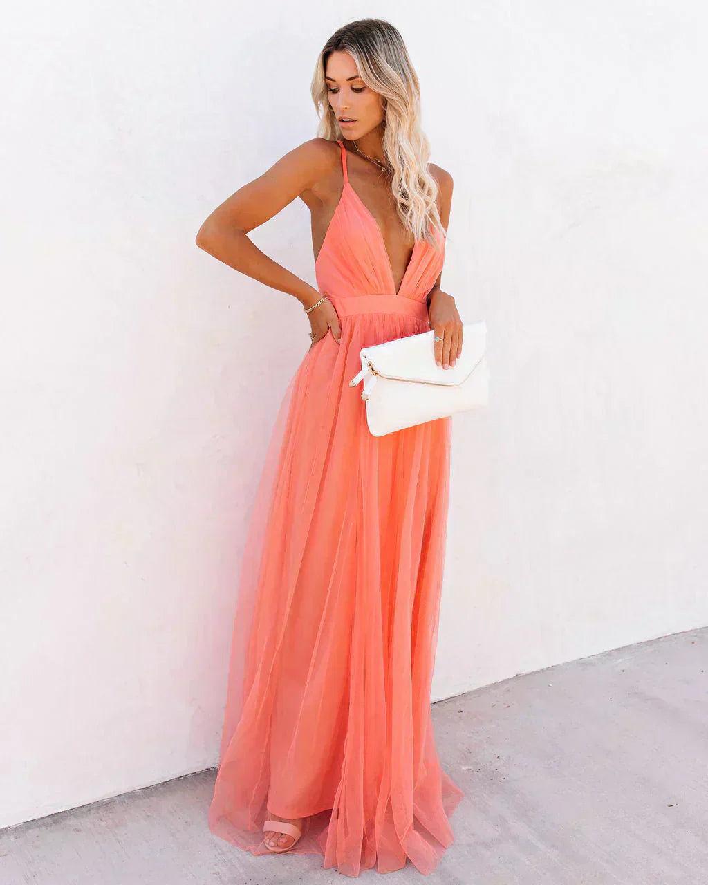 Danuta | Sukienka maxi o eleganckim kroju