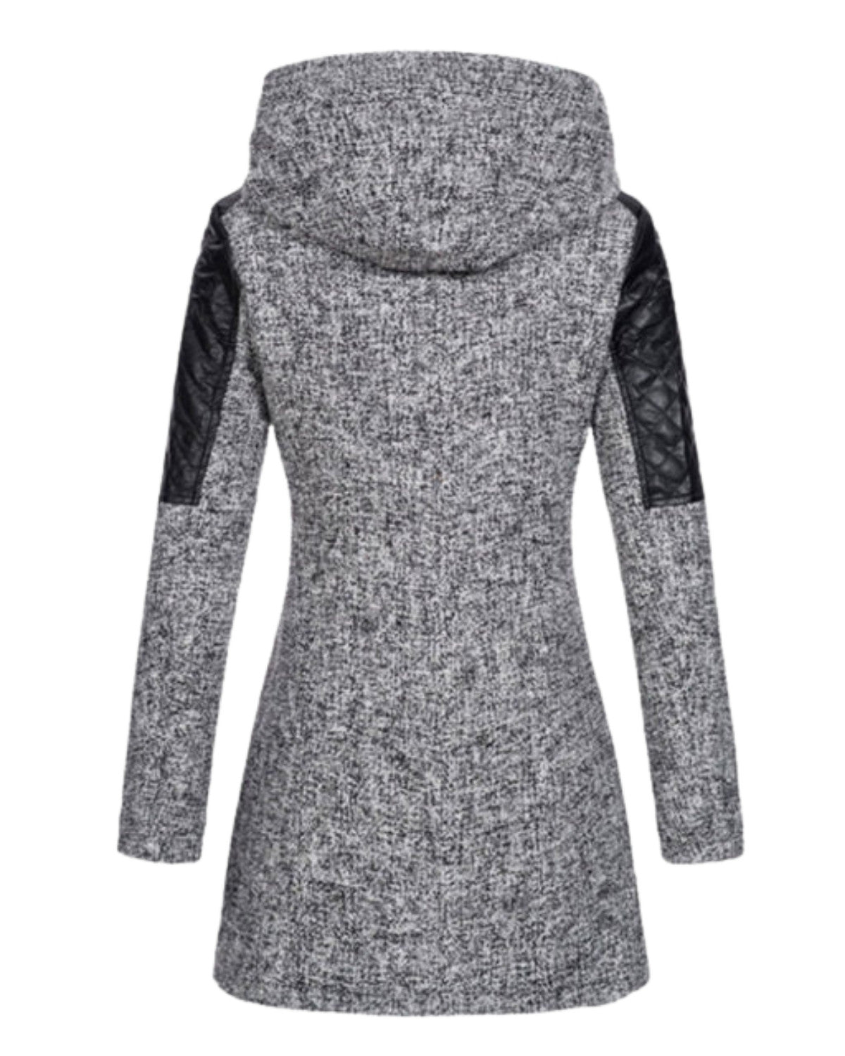 Damska Bluza Kurtka z Kapturem o Przedłużonym Kroju