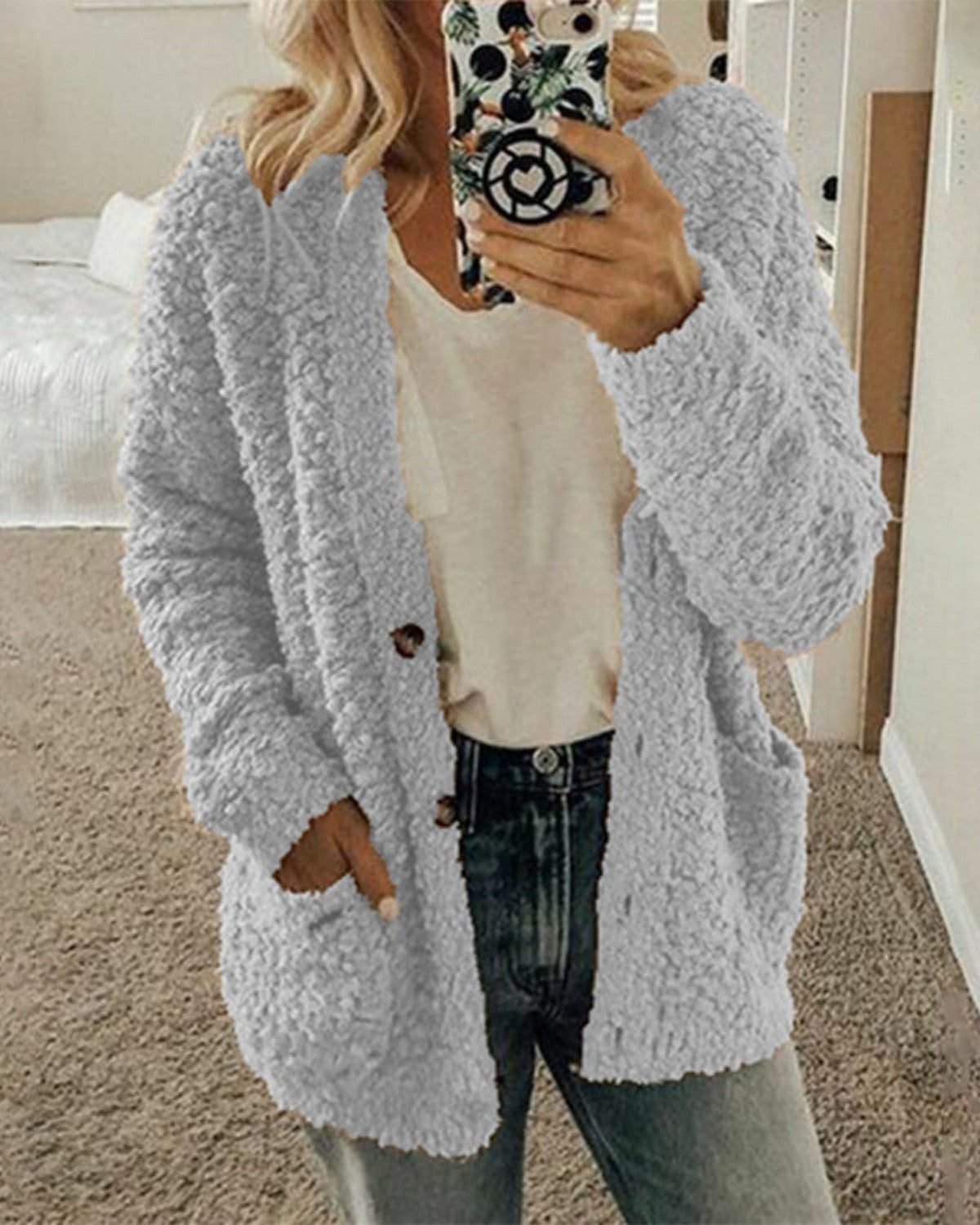Miękki Kardigan Damski Oversize – Ciepły i Stylowy na Co Dzień
