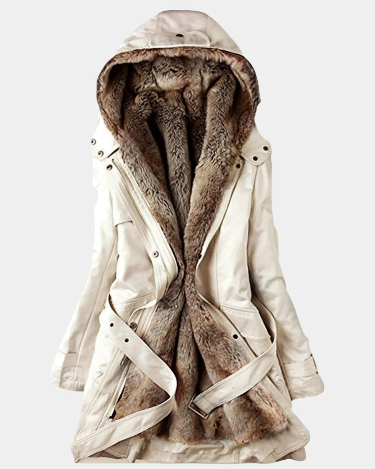 Zimowa Parka z Futrzanym Wnętrzem – Ciepła i Stylowa