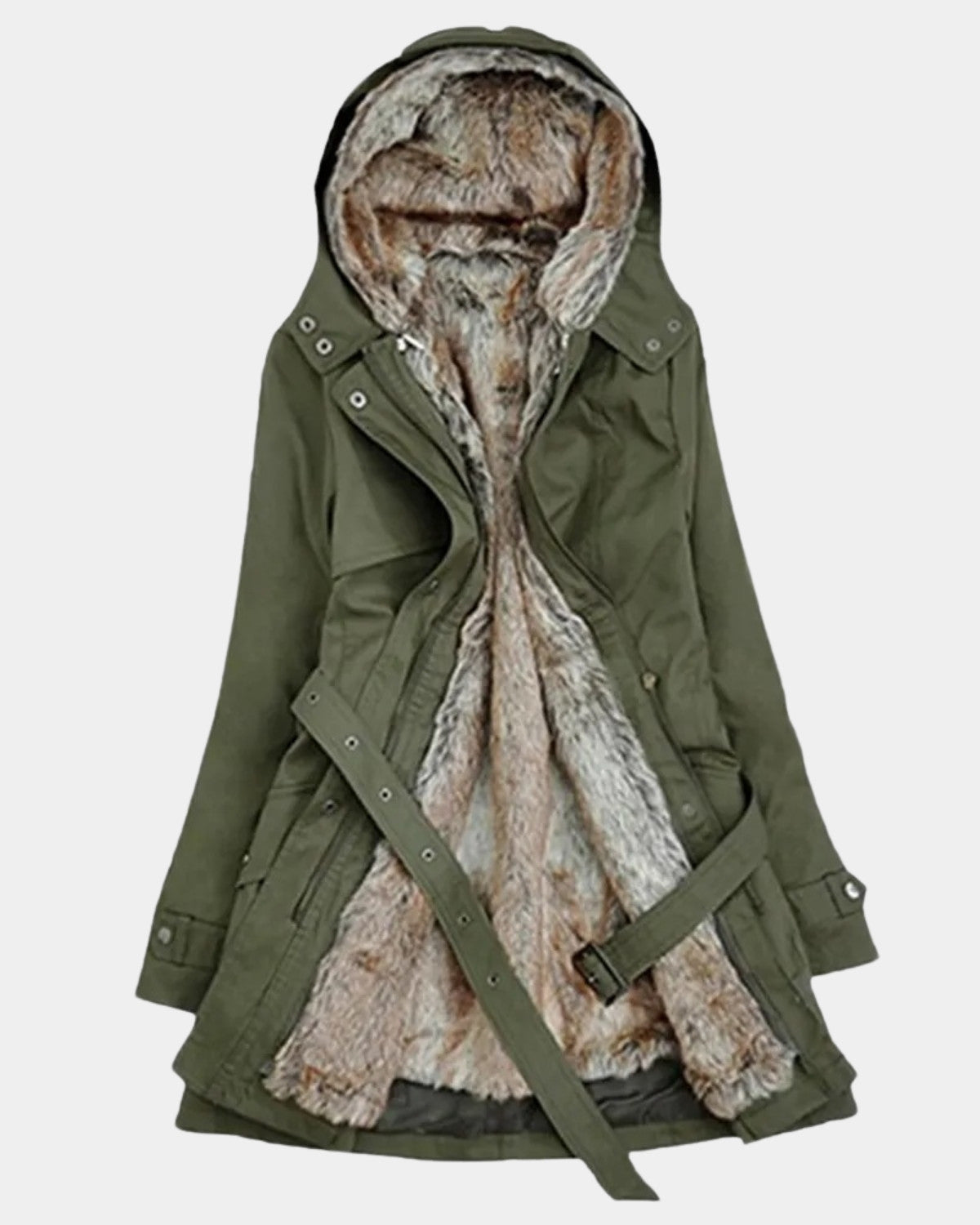 Zimowa Parka z Futrzanym Wnętrzem – Ciepła i Stylowa