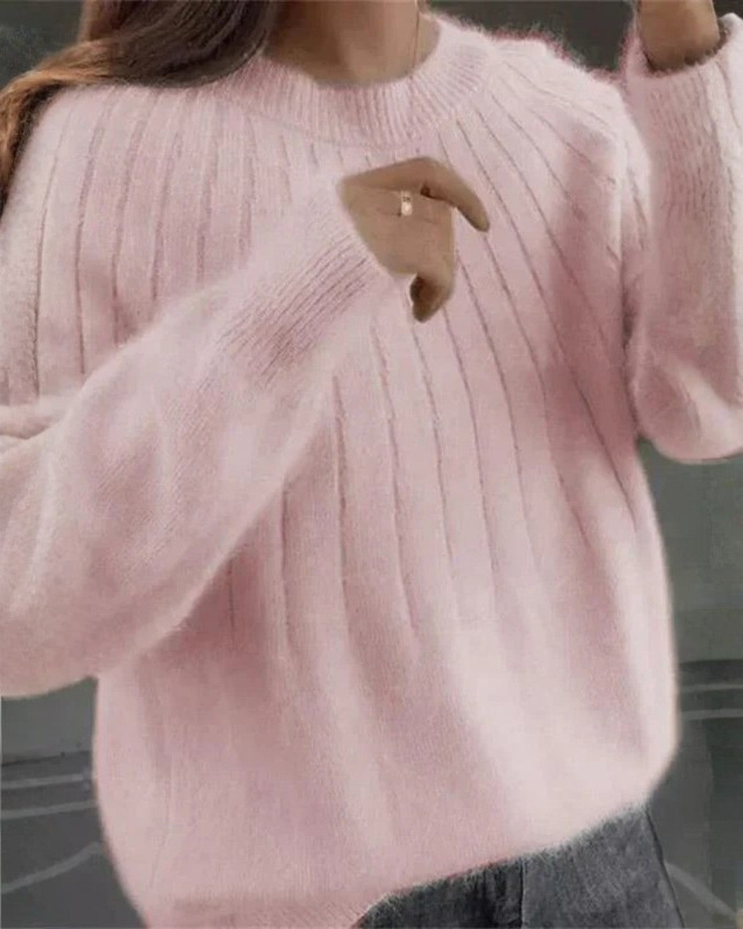 Miękki Sweter Damski z Długim Rękawem do Codziennych Stylizacji
