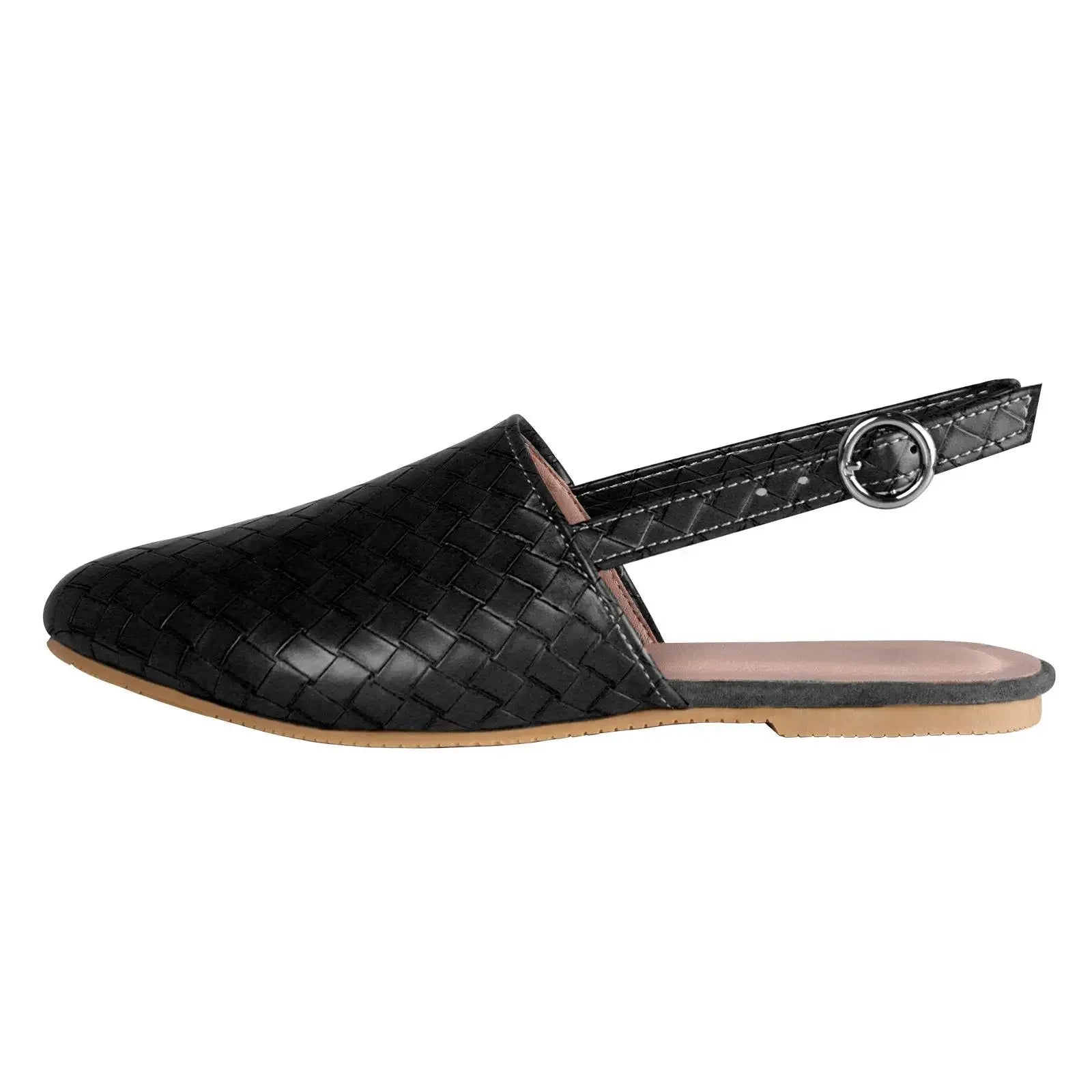 Eleganckie baleriny plecione lekkie wygodne buty slip on