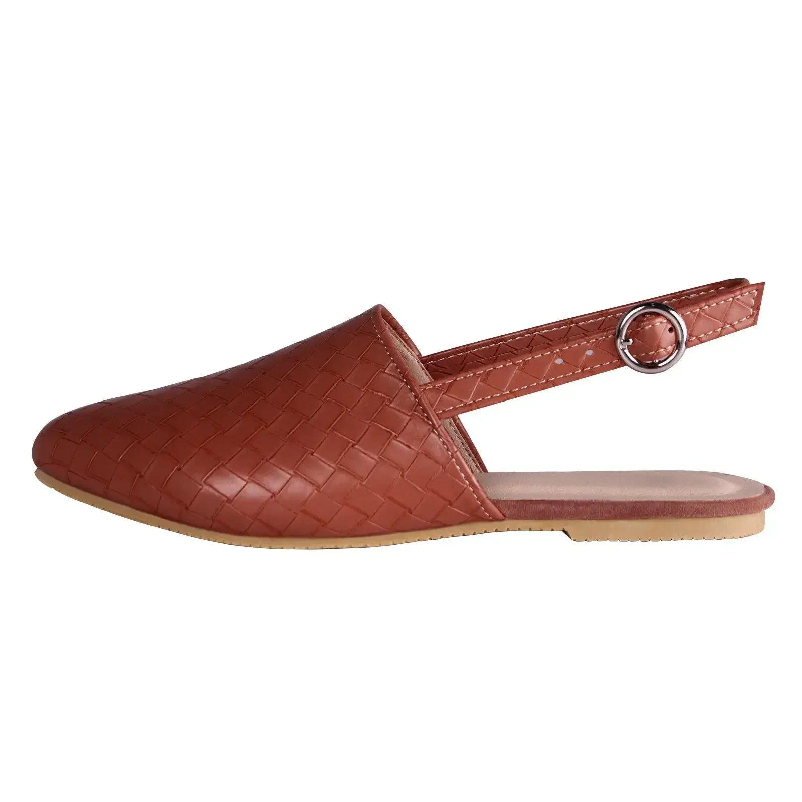Eleganckie baleriny plecione lekkie wygodne buty slip on