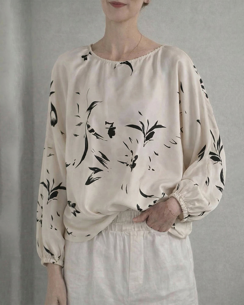 Elegancka Bluzka Damska z Kokardą Luźna Lekka Stylowa