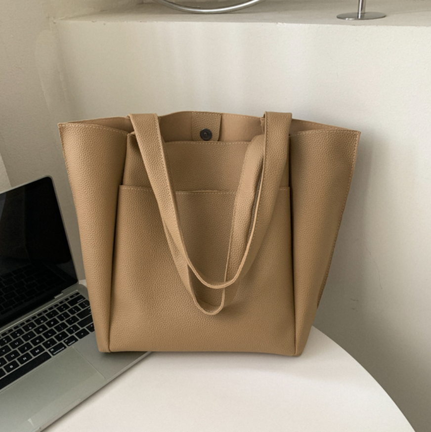 Duża Torebka Damska Shopper Minimalistyczna Elegancka