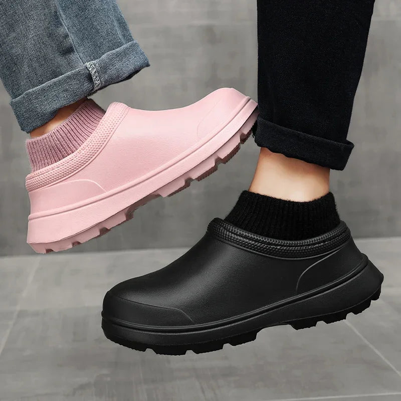 Wsuwane chodaki platforma antypoślizgowe lekkie wygodne buty