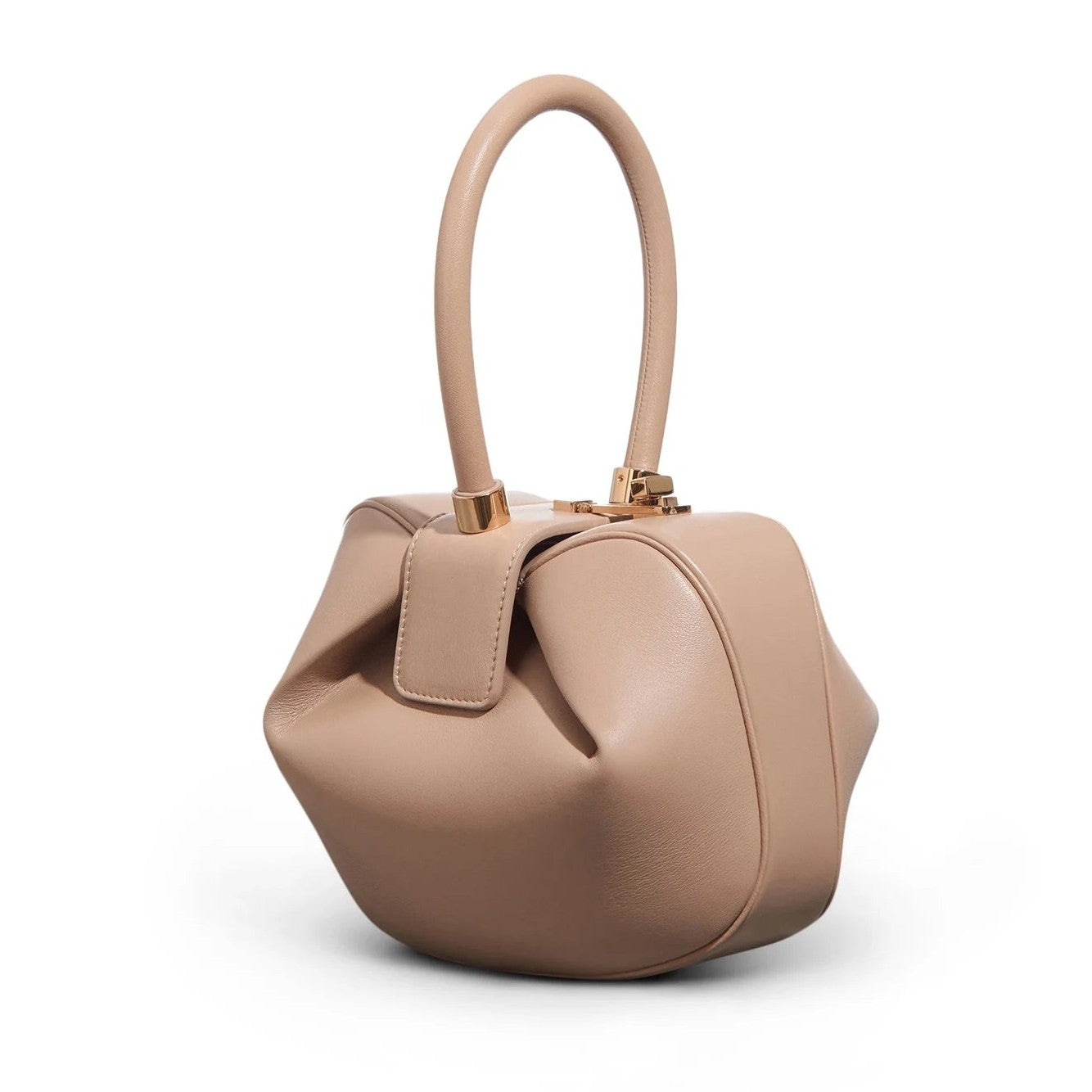 Elegancka torebka kuferek mini stylowa okrągła torba