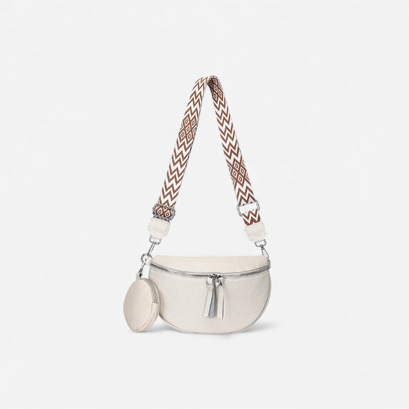 Torebka Damska Crossbody z Ozdobnym Paskiem Stylowa