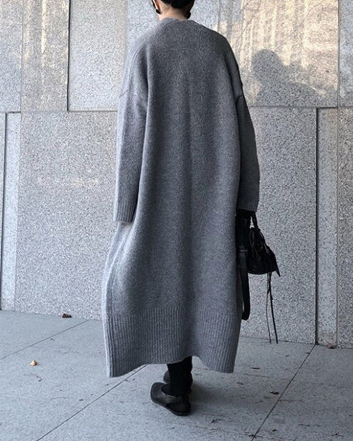 Długi Kardigan Maxi bez Zapięcia – Minimalistyczny i Elegancki