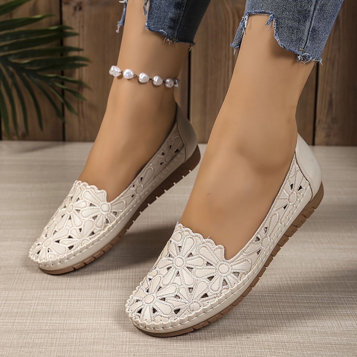 Damskie baleriny ażurowe lekkie wygodne buty na lato