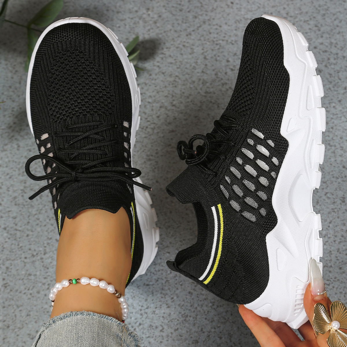 Damskie Sneakersy Sportowe na Platformie Casual Modne