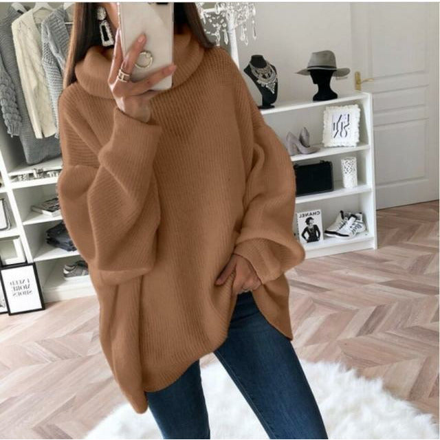 Luźny Sweter Damski Oversize o Miękkim Kroju
