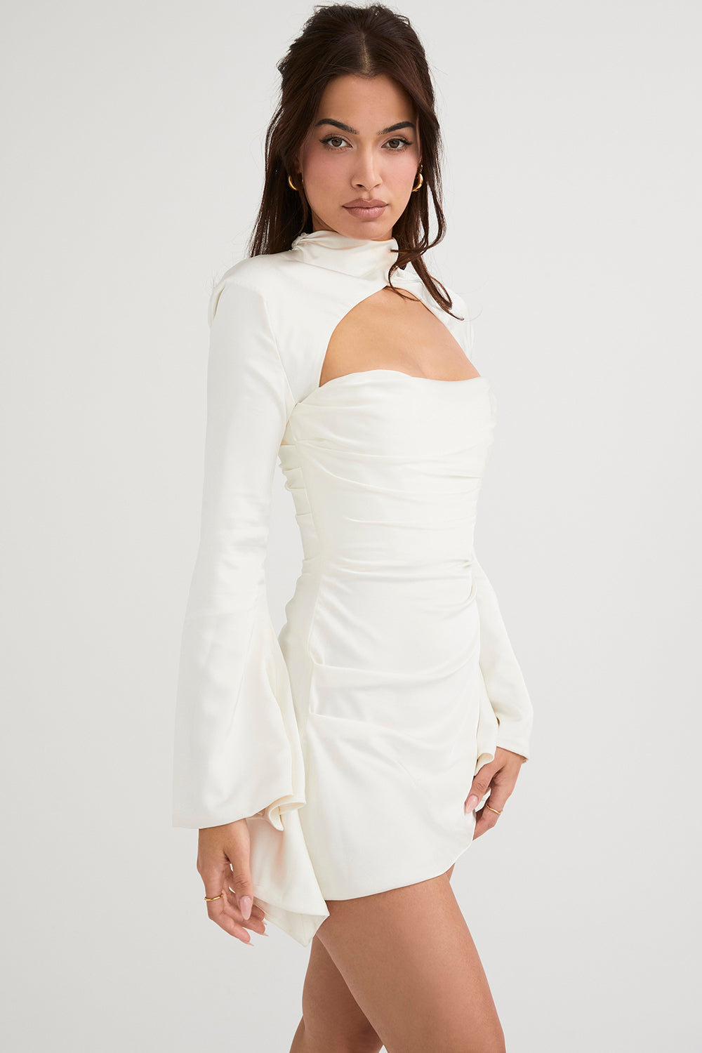 Céline | Gorsetowa sukienka z drapowaniem