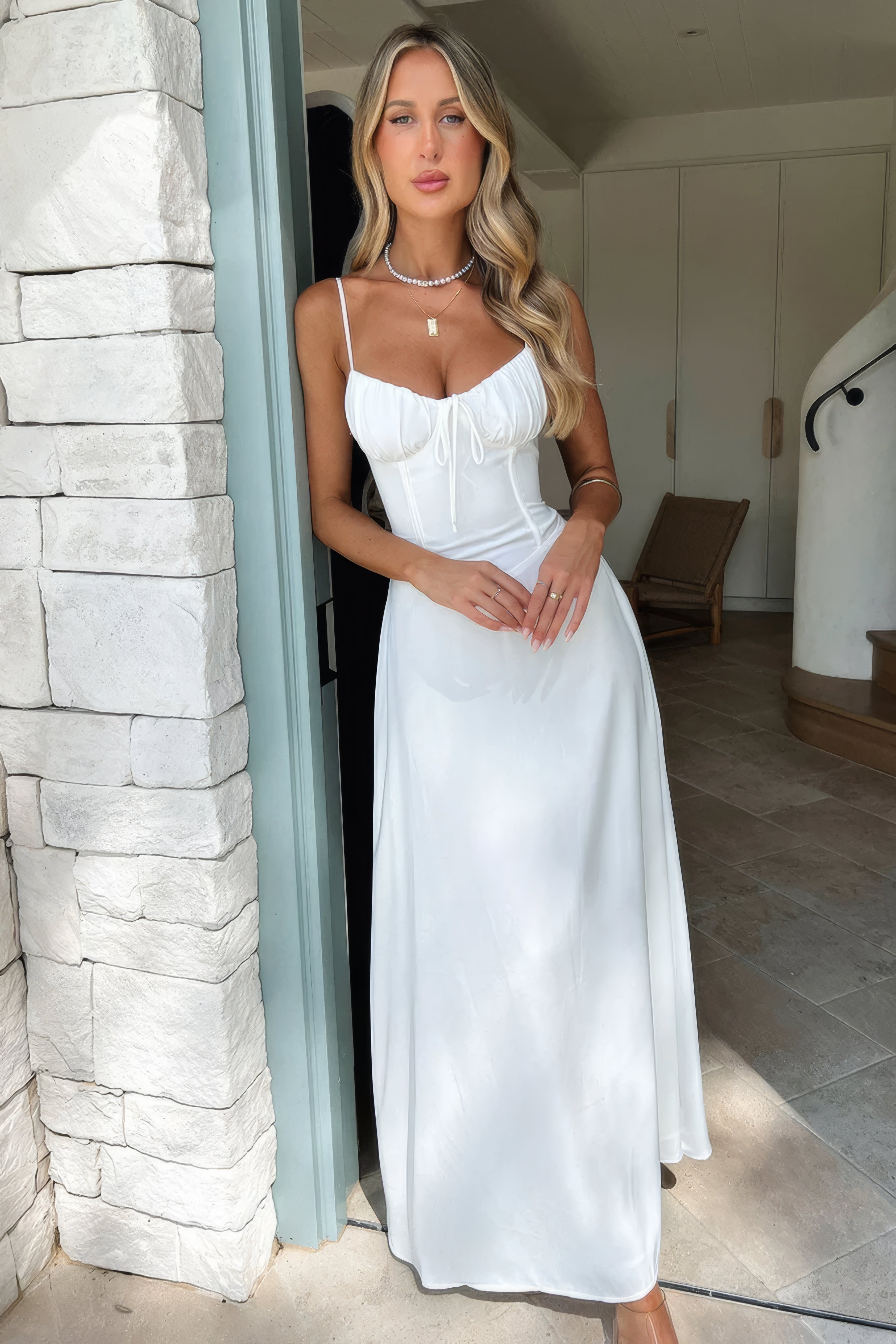 Eliza | Sukienka Maxi o Eleganckim Letnim Kroju