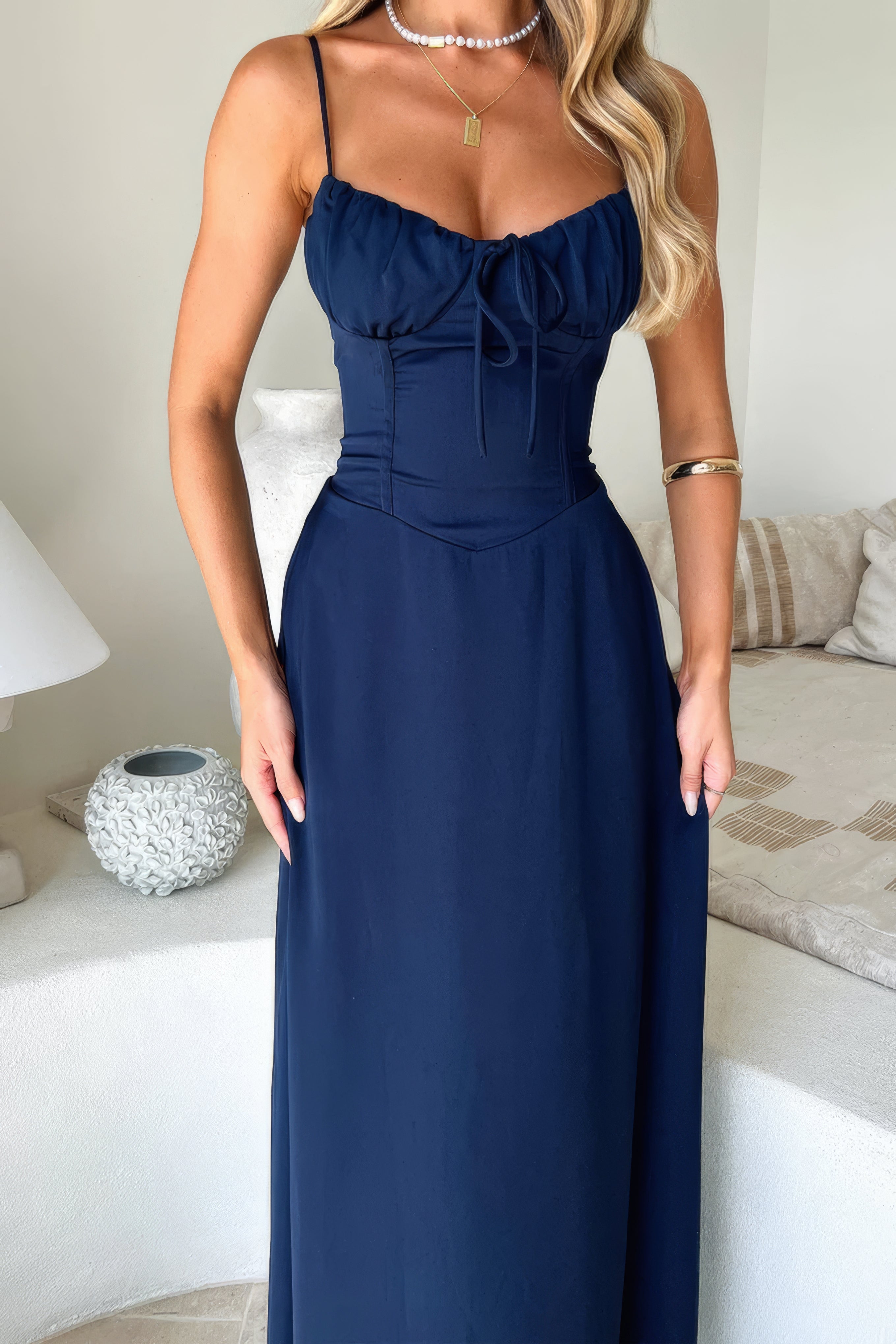 Eliza | Sukienka Maxi o Eleganckim Letnim Kroju
