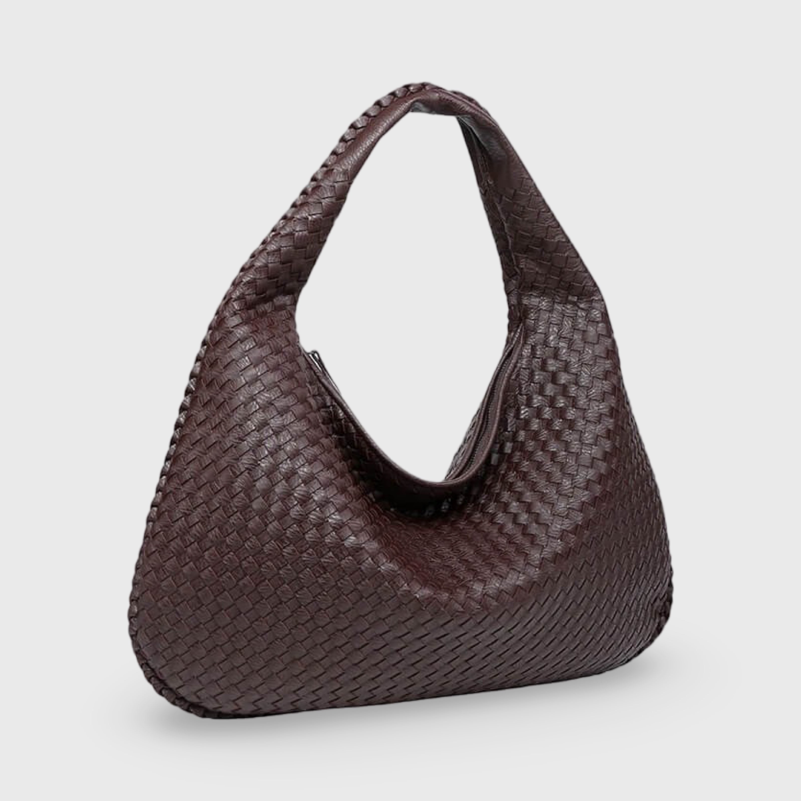 Pleciona Torebka Damska Hobo na Ramię Elegancka