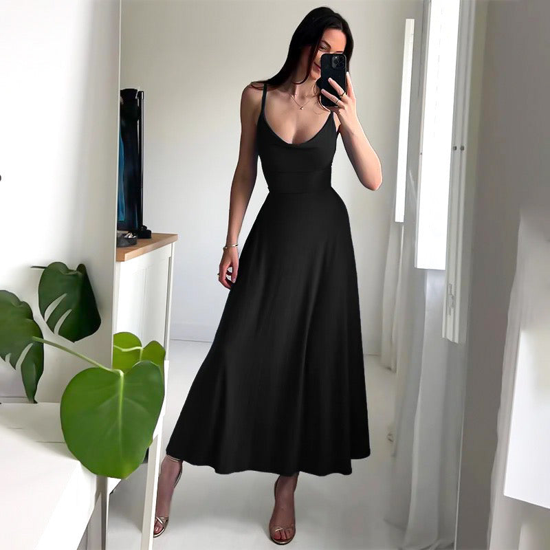 Anaïs | Sukienka maxi bez ramiączek o eleganckim romantycznym kroju