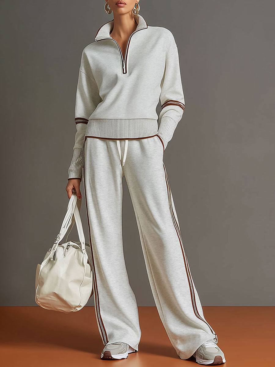 Damski komplet dresowy elegancki wygodny stylowy casual