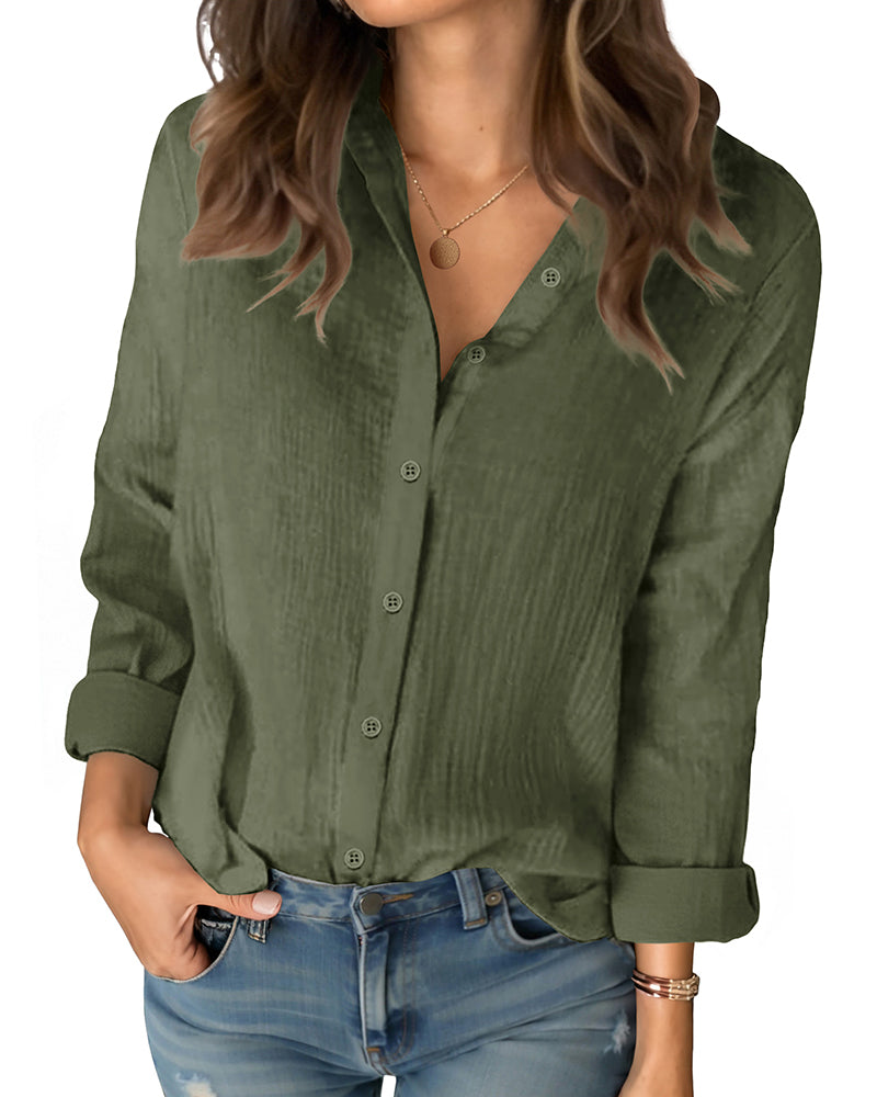 Koszula Damska Kwiatowa Lekka Casual Luźny Krój Stylowa