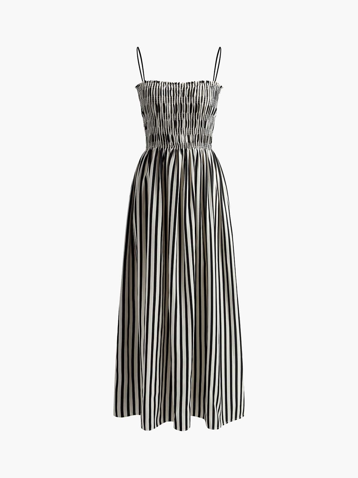 Seloria | Letnia sukienka maxi w paski z lekkiego materiału