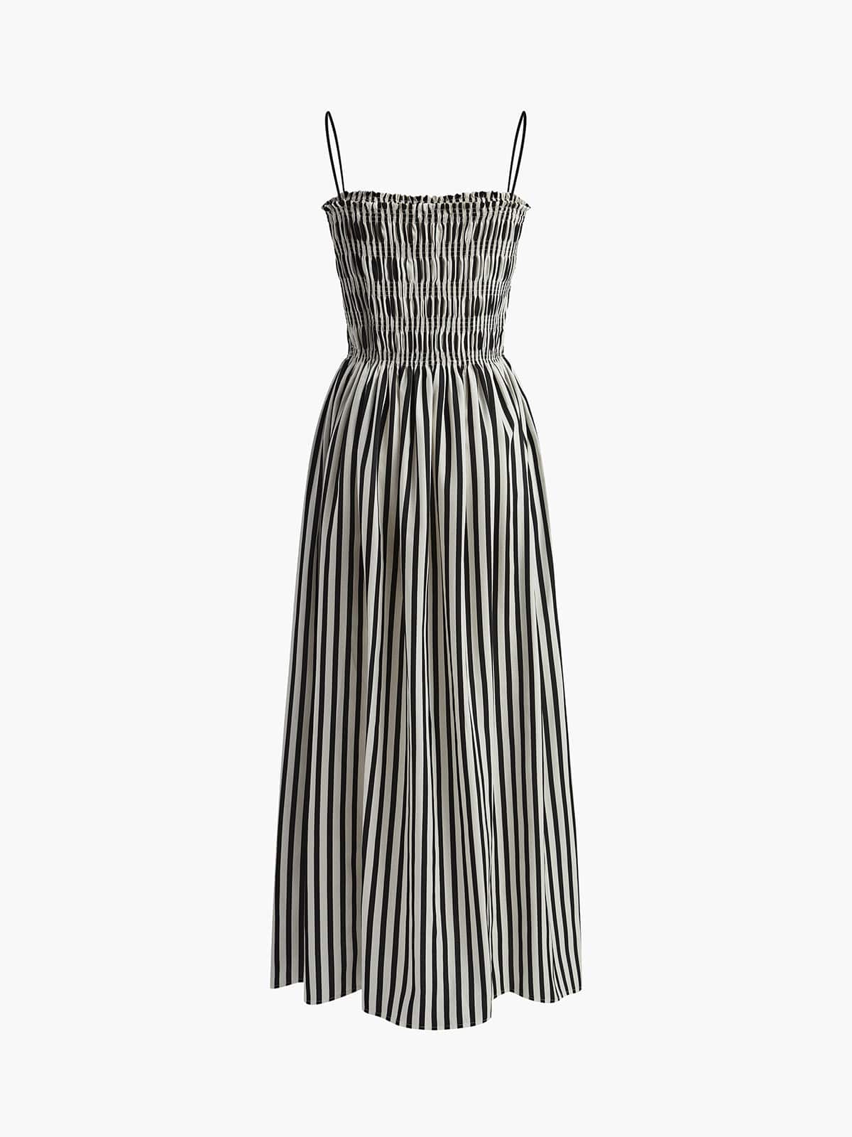 Seloria | Letnia sukienka maxi w paski z lekkiego materiału