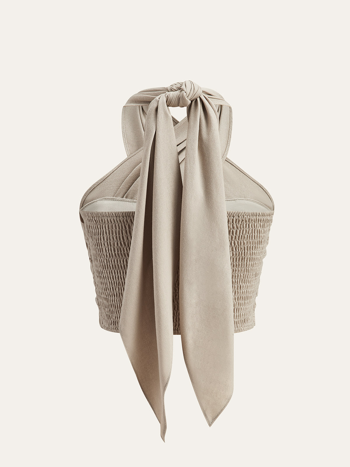 Letni top wiązany na szyi elegancki i lekki styl