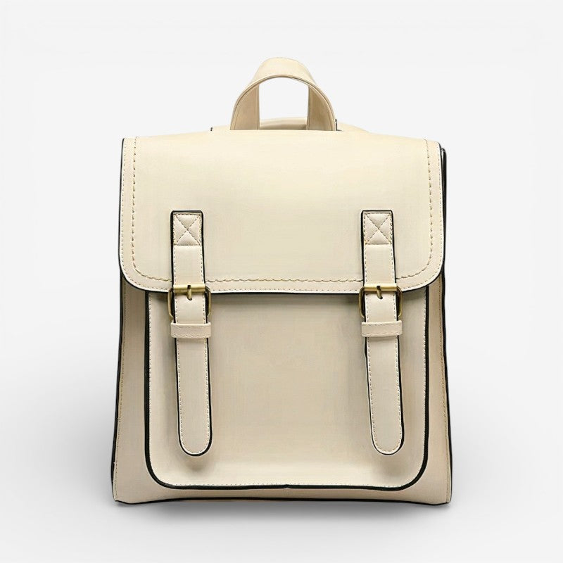 Elegancki plecak skórzany damski pojemny stylowy plecak miejski