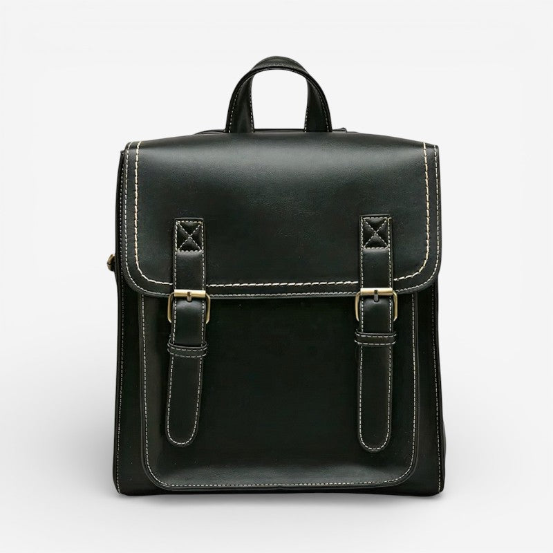 Elegancki plecak skórzany damski pojemny stylowy plecak miejski