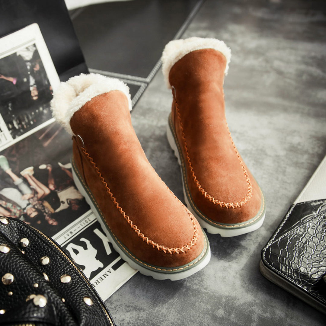 Zimowe Botki Slip-On z Ociepleniem