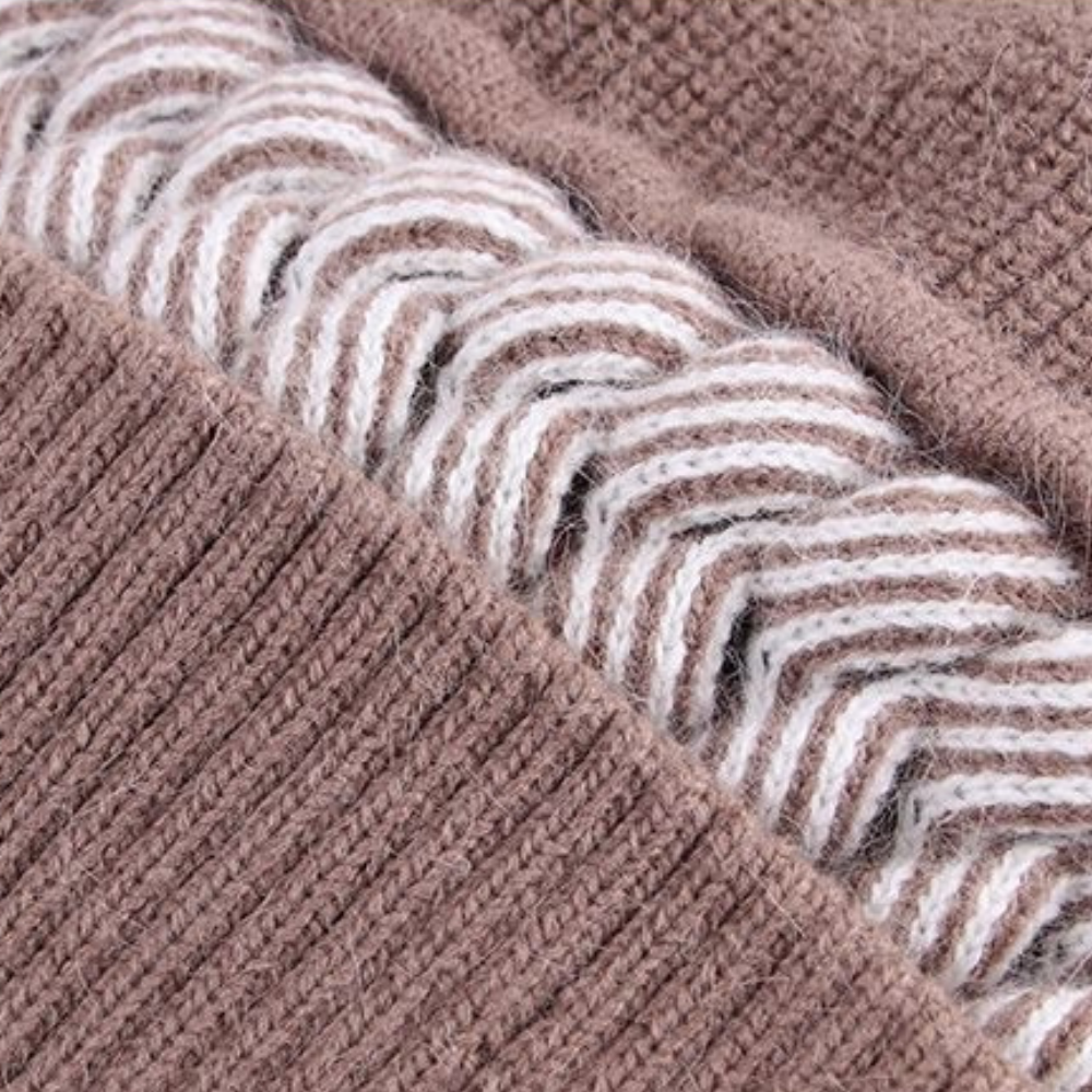 Damski Komplet Zimowy Czapka i Szalik z Dzianiny