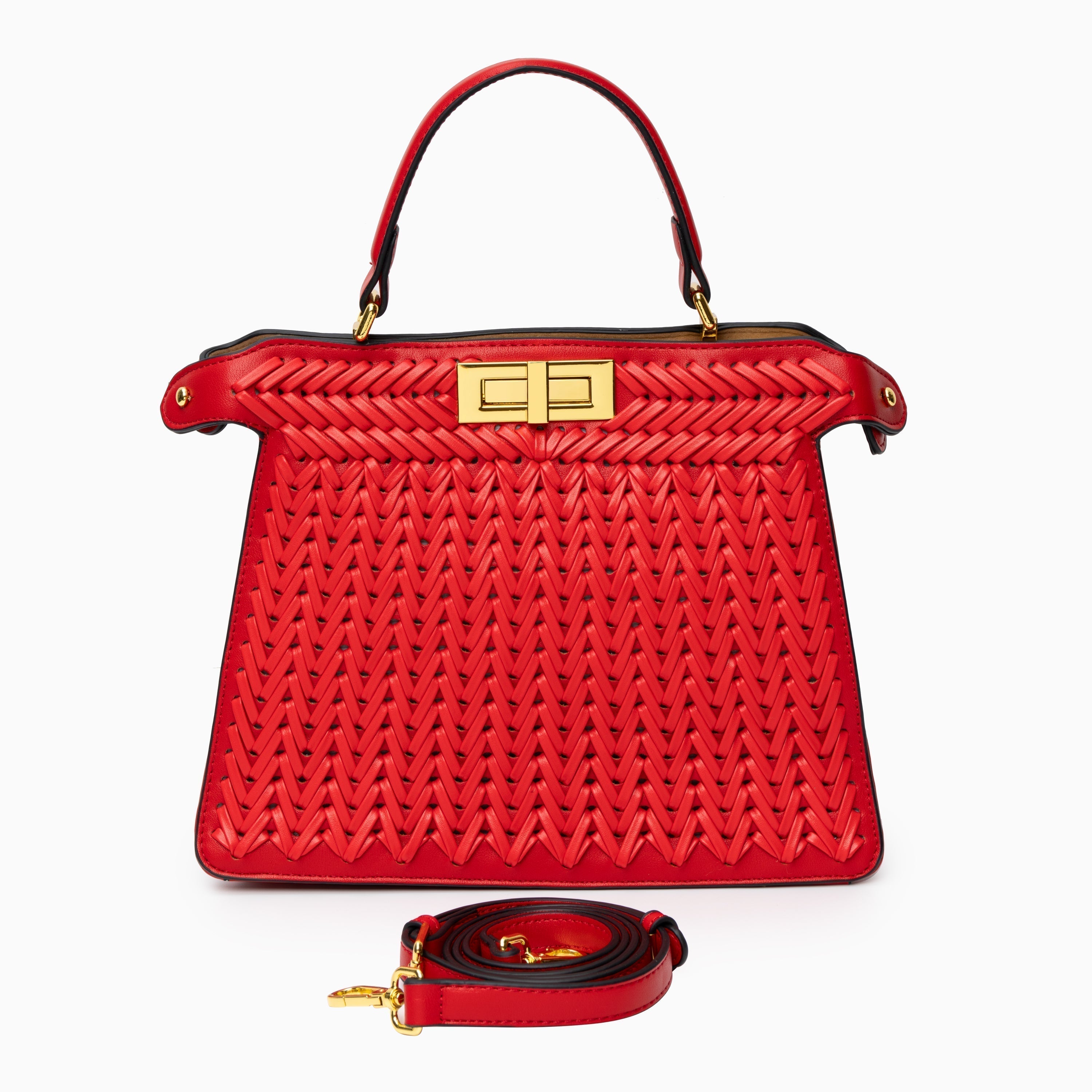 Elegancka torebka pleciona kuferek stylowa torba premium