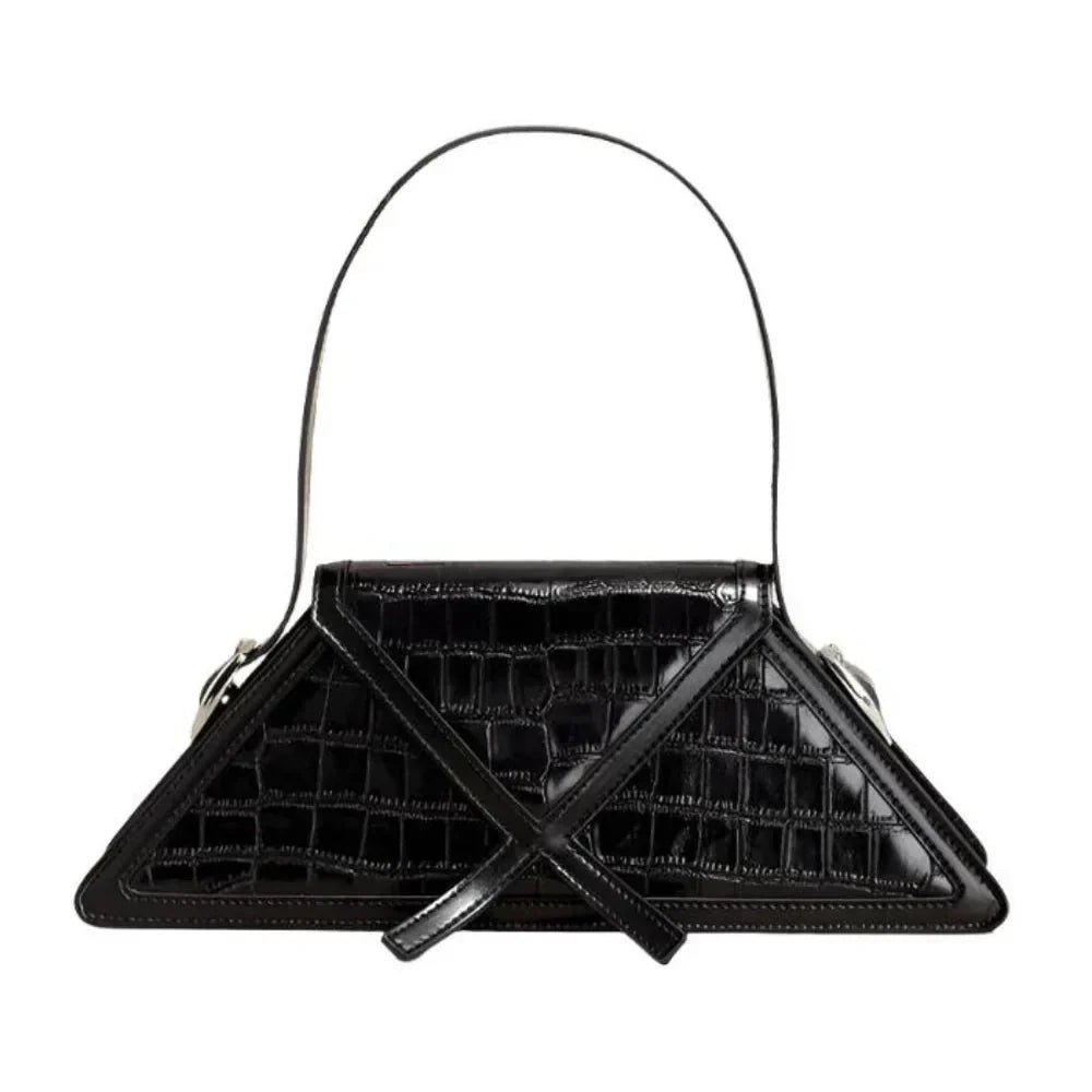 Geometryczna torebka trójkątna elegancka designerska torba