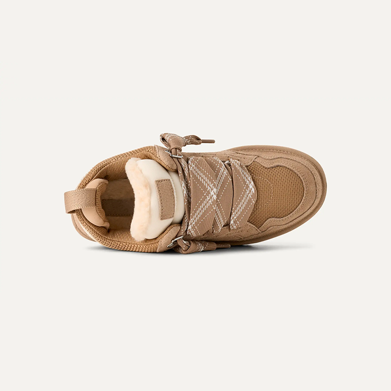 Damskie Buty Zimowe Ocieplane z Futrem – Wygodne Botki Casual