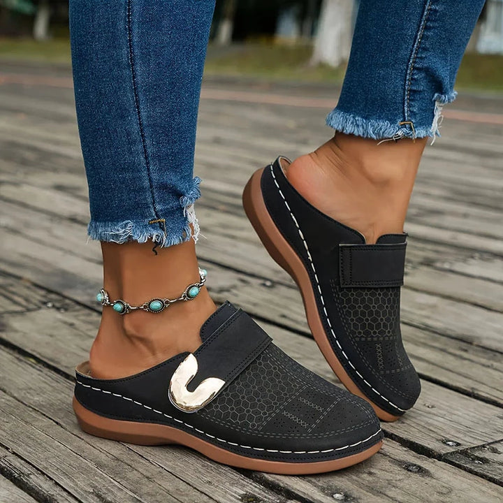 Damskie Klapki Casual Wsuwane z Ozdobą Eleganckie