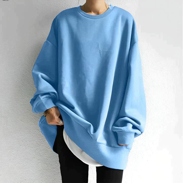 Oversize Bluza Damska o Prostym Kroju na Co Dzień