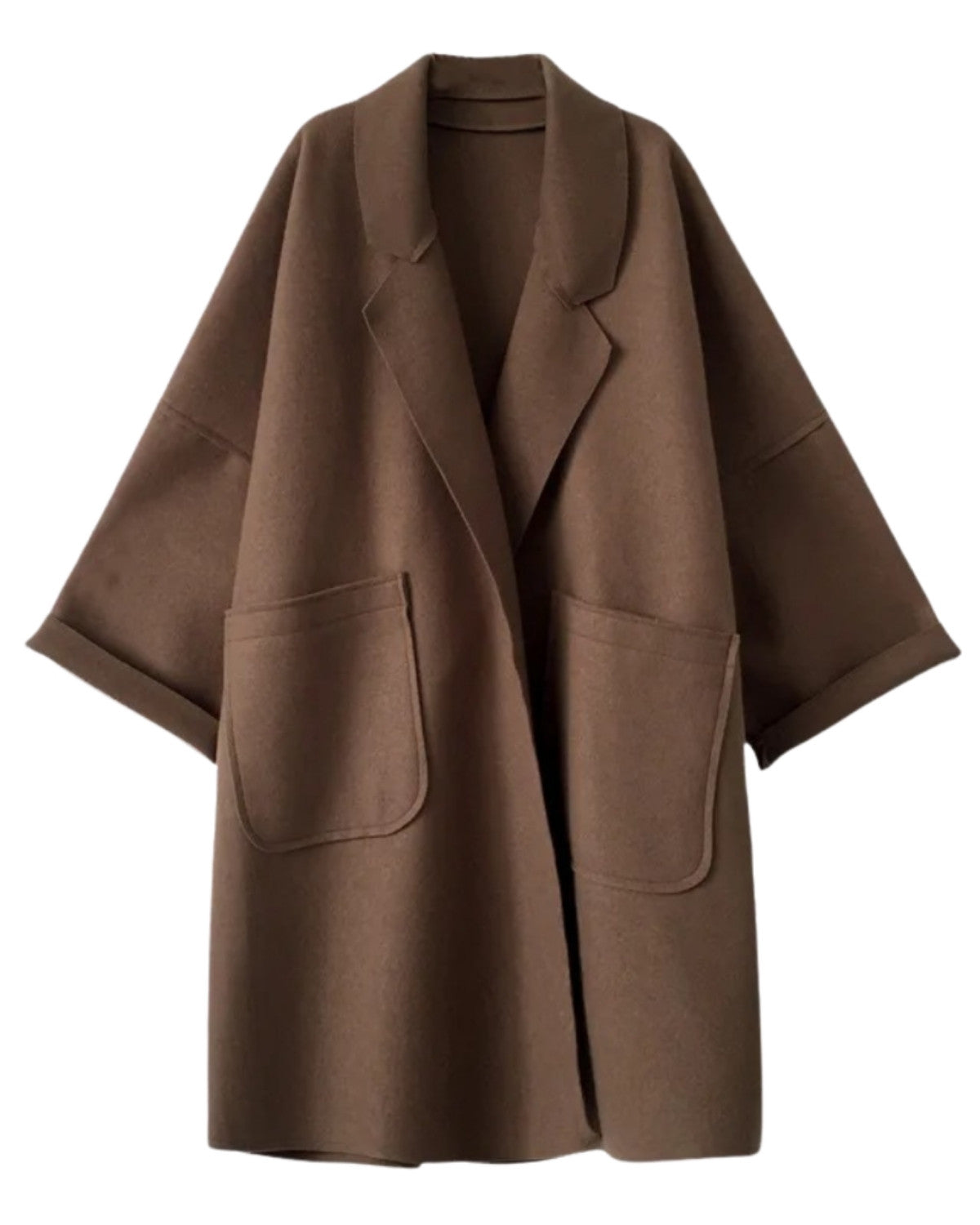 Krótki Płaszcz Kimono o Minimalistycznym Kroju